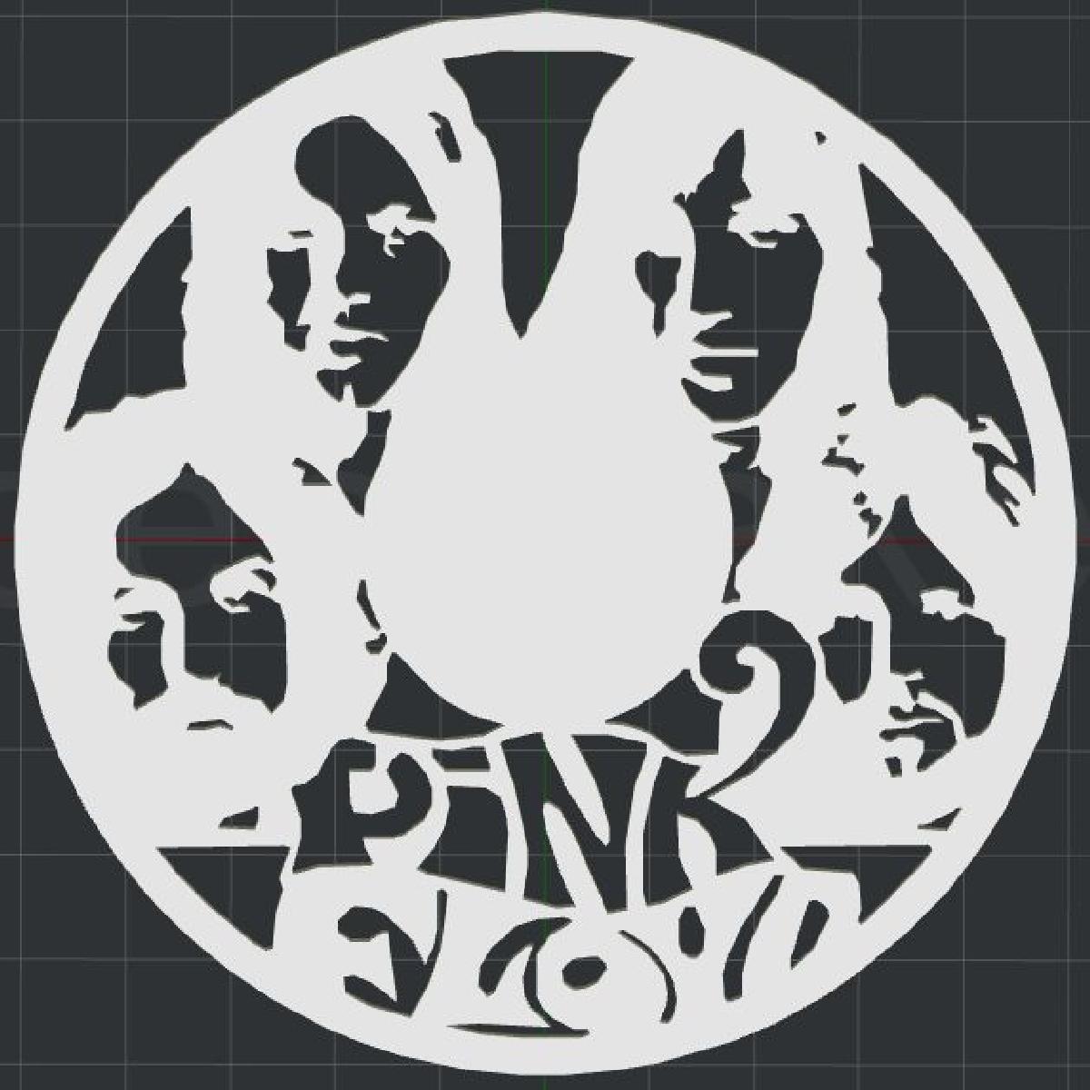 Arte em parede 2D do Pink Floyd