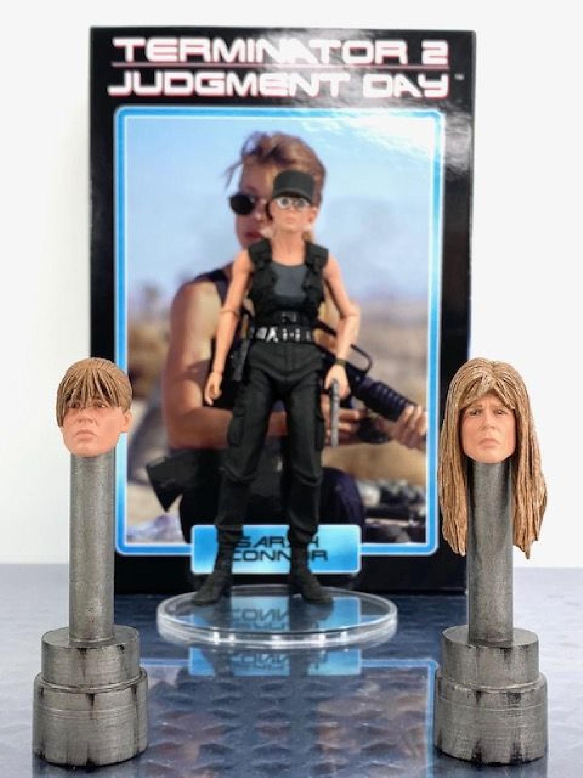 Suporte para cabeca de figura de acao NECA para Sarah Connor Ultimate de 7