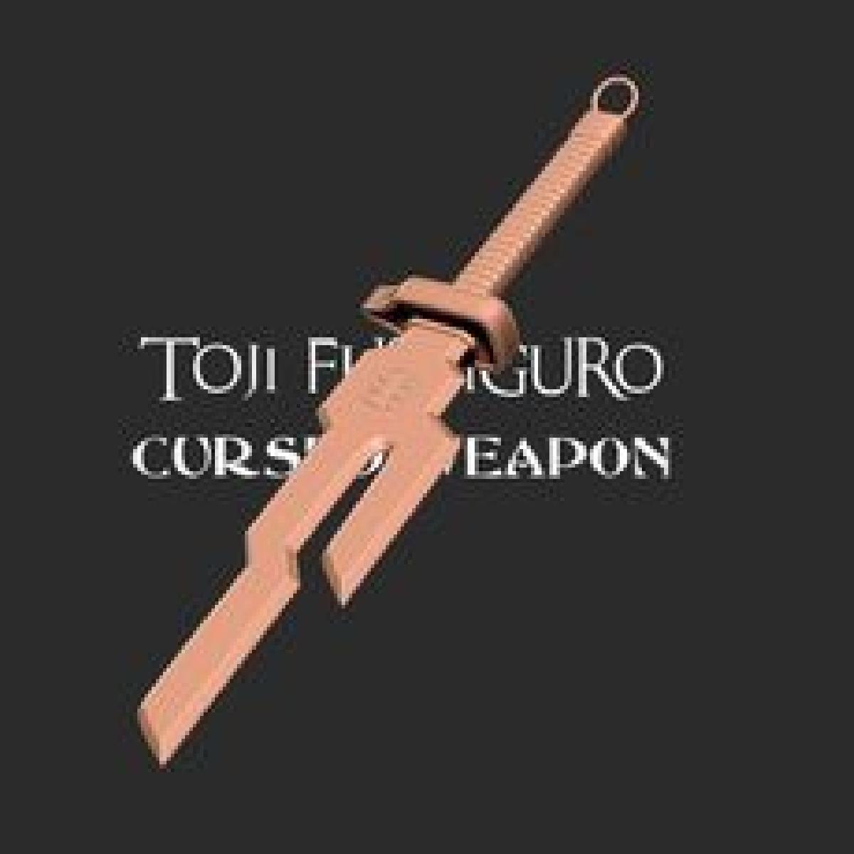Modelo de impressao 3D da Arma Lanca Invertida do Ceu de Toji Fushiguro