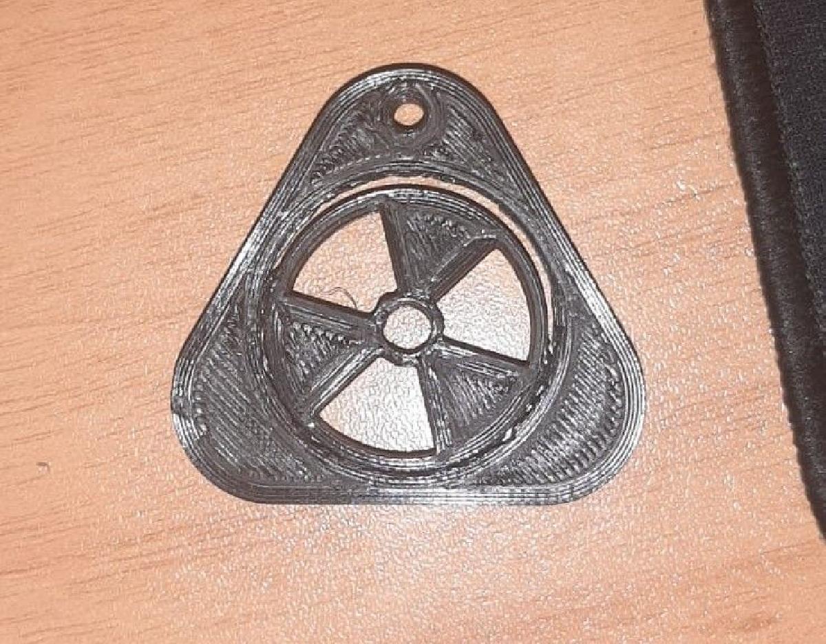 Chaveiro de Sinal de Radiacao