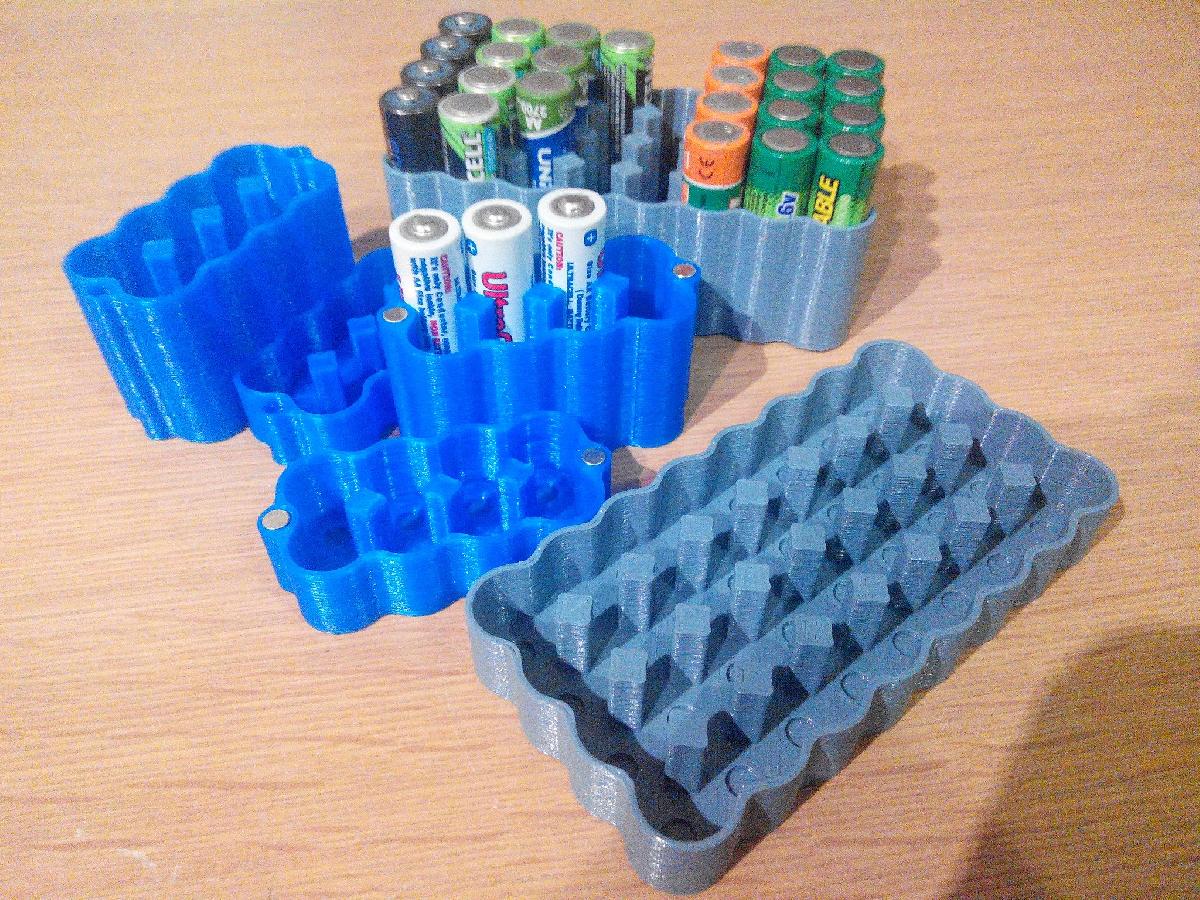 Mais um estojo de bateria AA/AAA 1x4 2x4 3x4 4x4 2x3 2x2 6x8 8x4 10x4 12x4   Mk2   Mk6 parametrico.