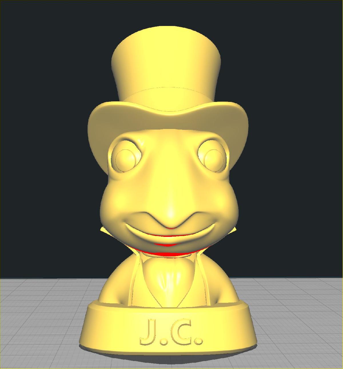 Jiminy Cricket Bust: Escultura do Grilo Falante