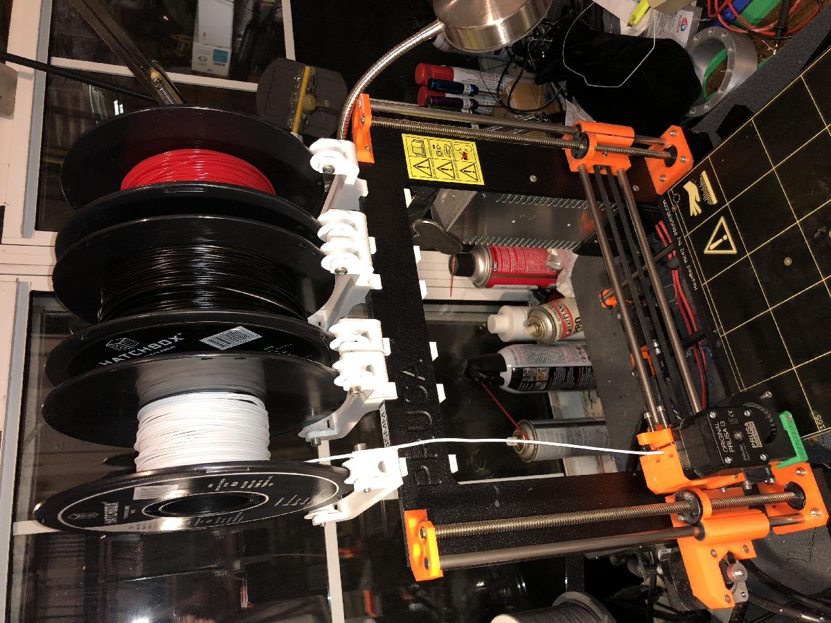 Suporte de filamento Prusa MK2 MK3 com rolamentos