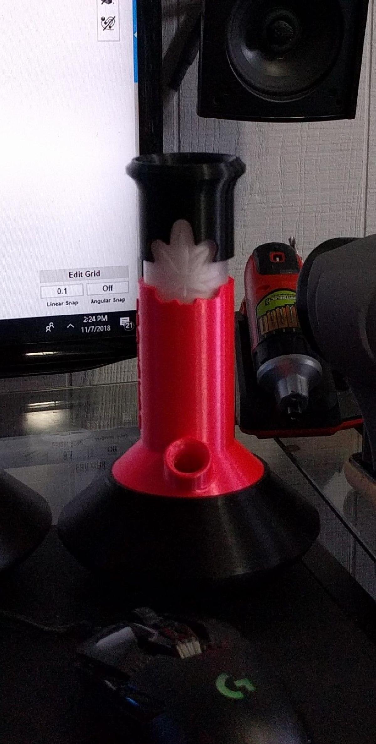 Pipa de agua com matriz de puxar quadrupla e bandeja de gelo