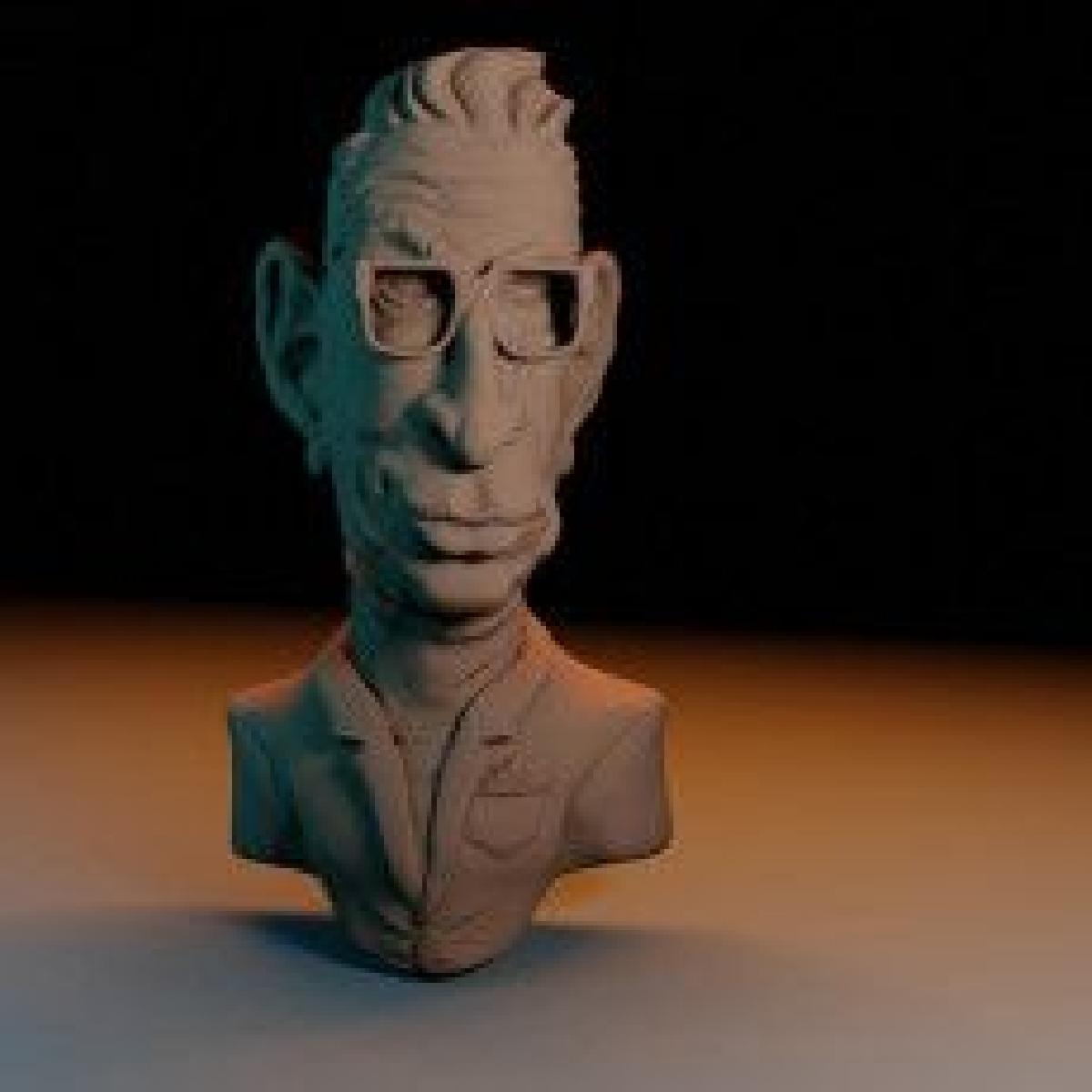 Caricatura de Jeff Goldblum