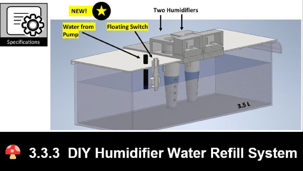 Sistema de Reabastecimento de Agua para Umidificador DIY
