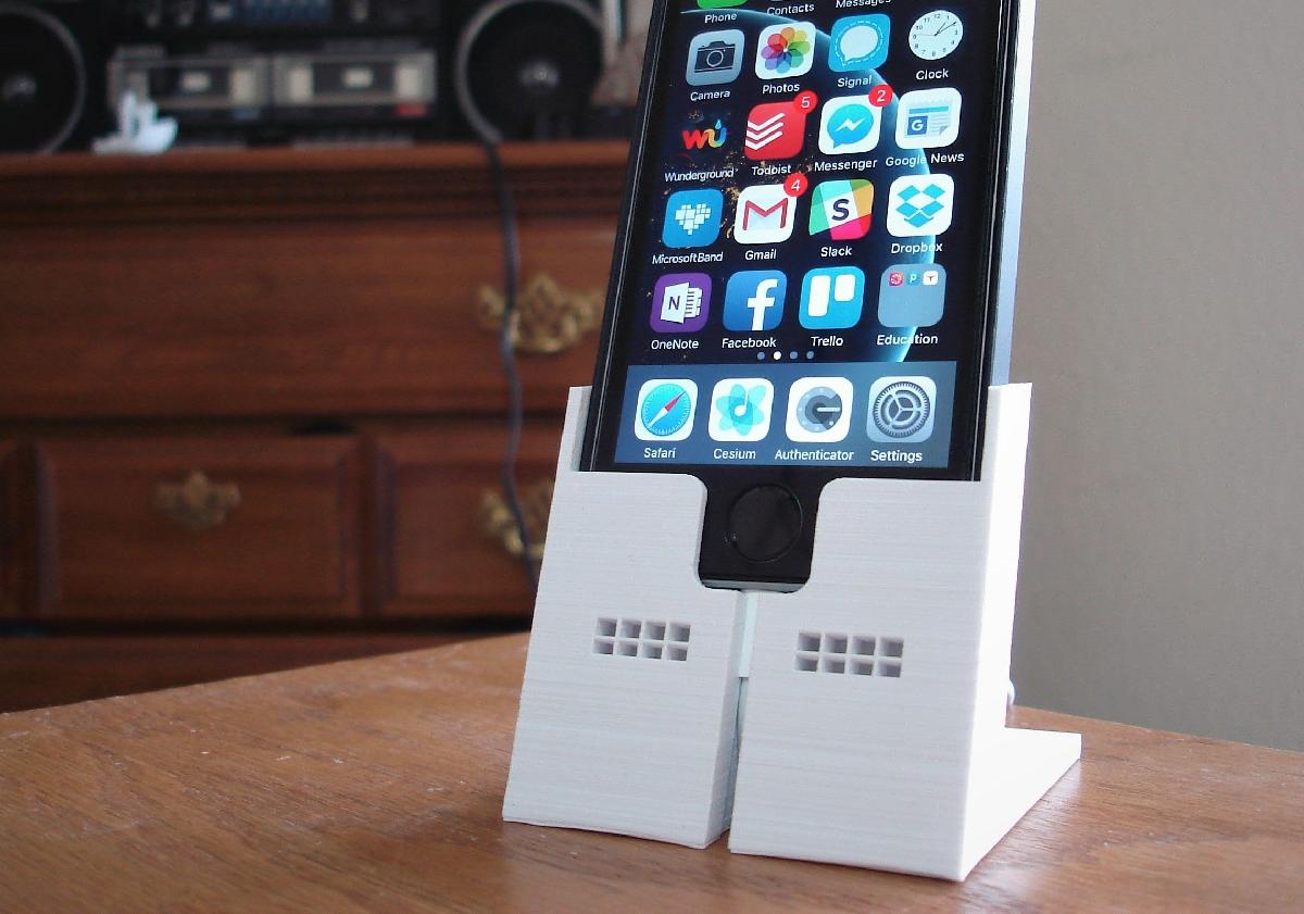Dock de carregamento e alto falante para iPhone