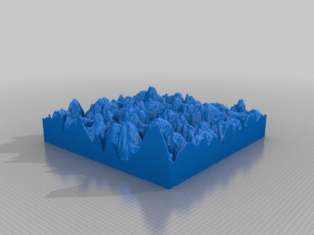 imagem AFM de uma superficie de aluminio