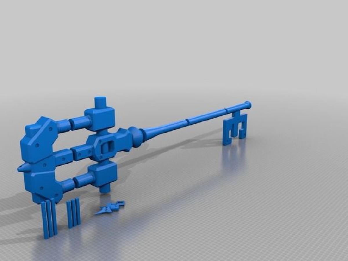 Kit de Chaveiro Master Keeper / Master Defender em Escala Completa (Kingdom Hearts)