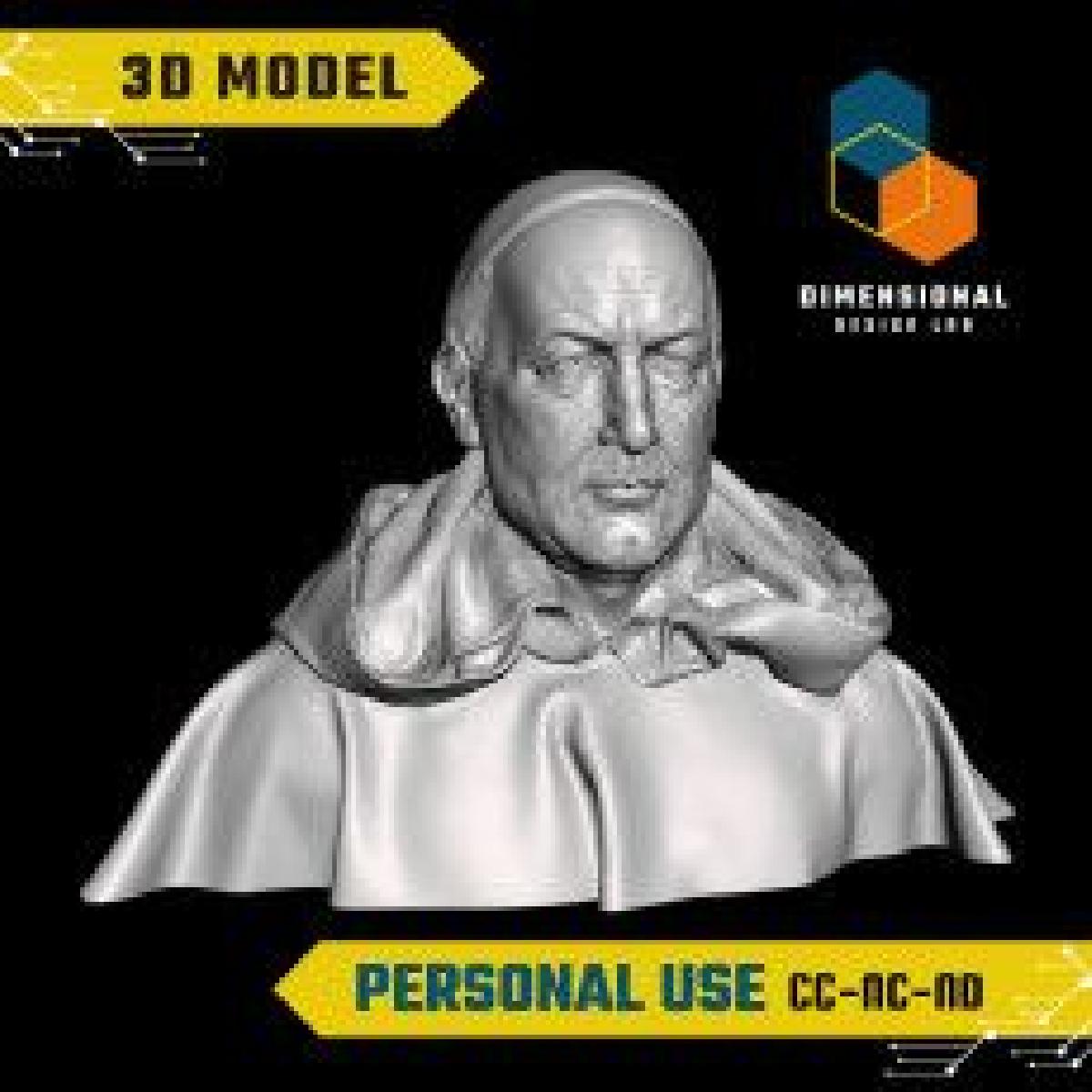 Tomas de Aquino   Arquivo STL de Alta Qualidade para Impressao 3D (USO PESSOAL)