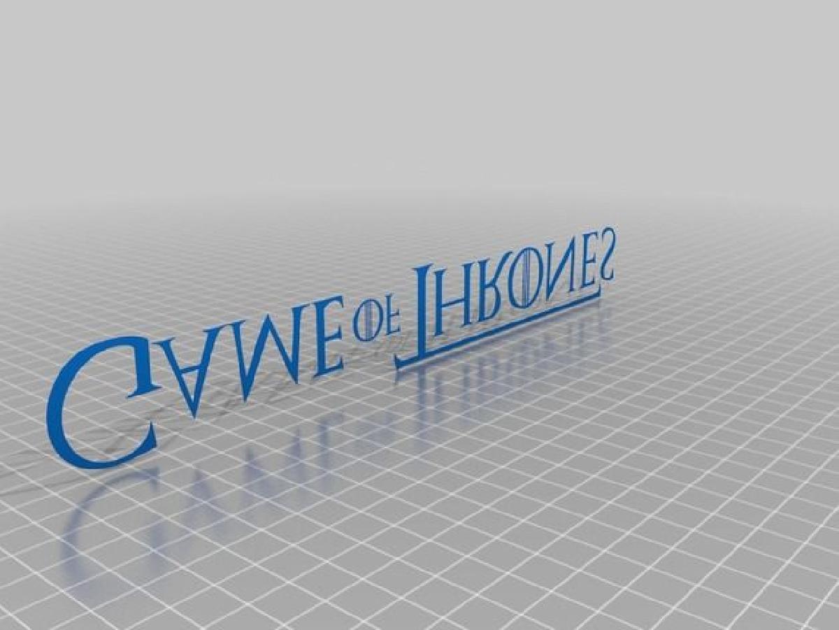 Logotipo de Game of Thrones para impressao em camiseta