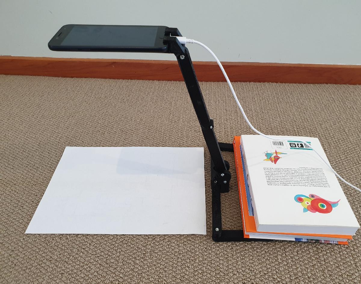 Suporte para camera de documento de sala de aula