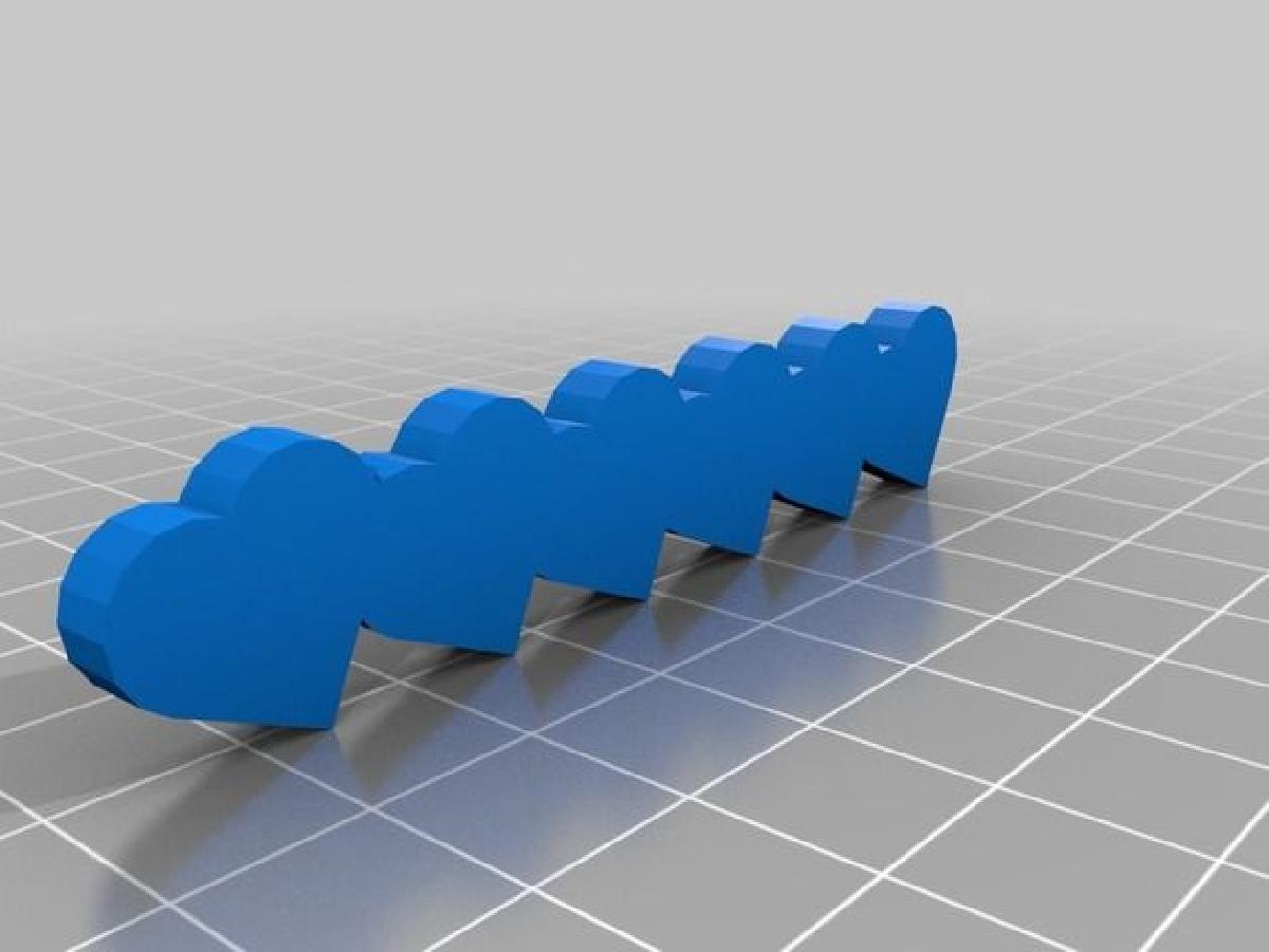 Cadeia de Coracoes 2 (Cores Pastel)