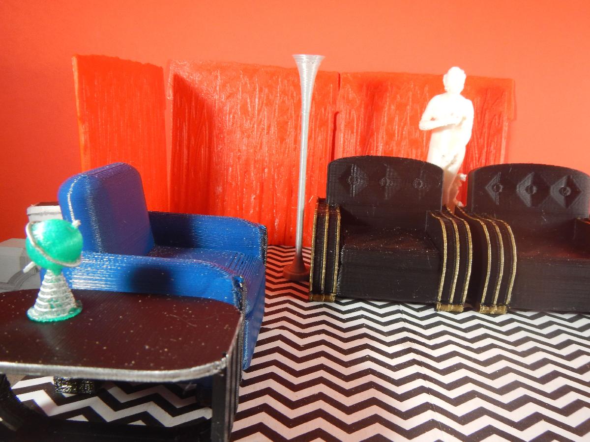 Conjunto da Black Lodge de Twin Peaks