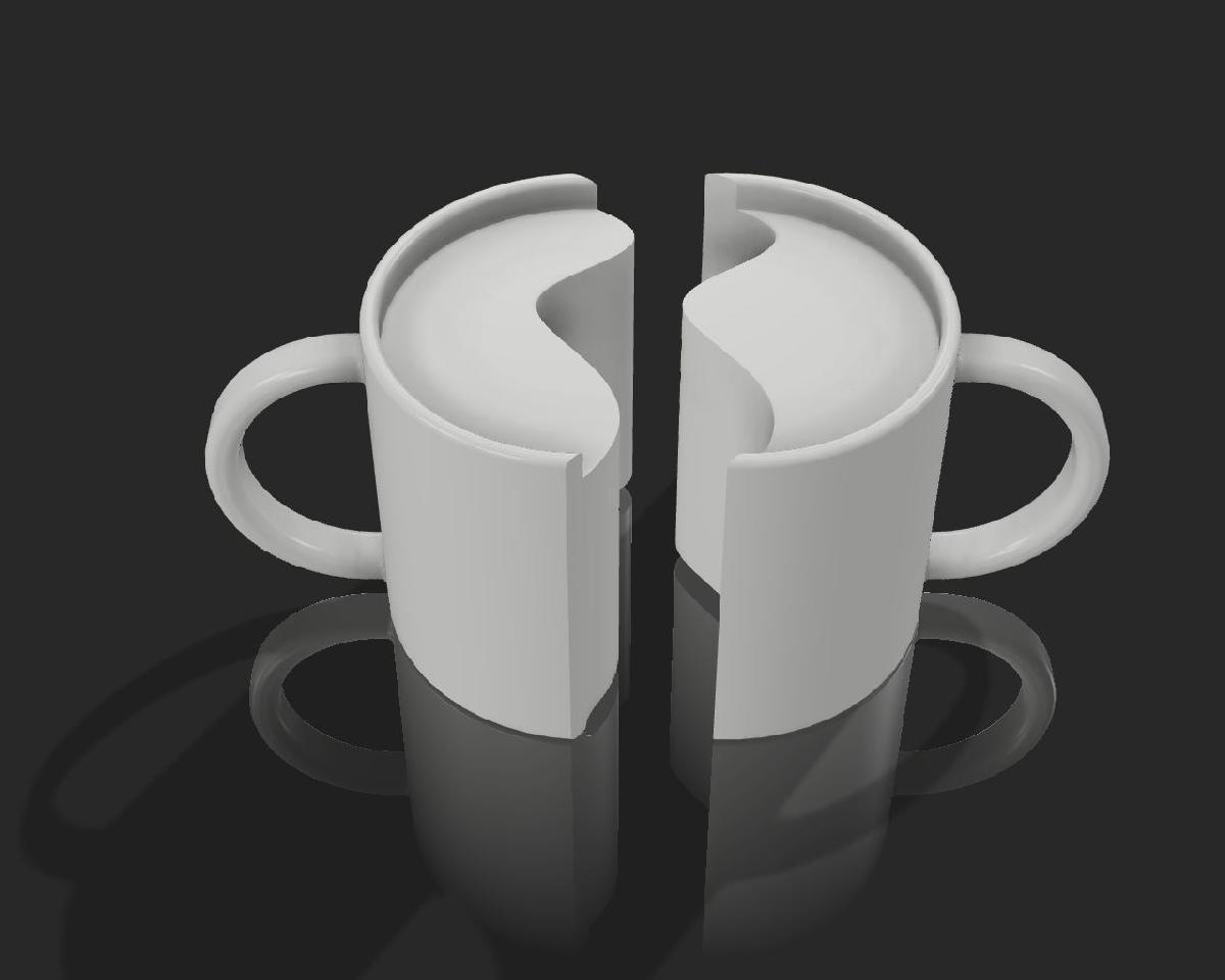 Decoracao de caneca em 2 pecas