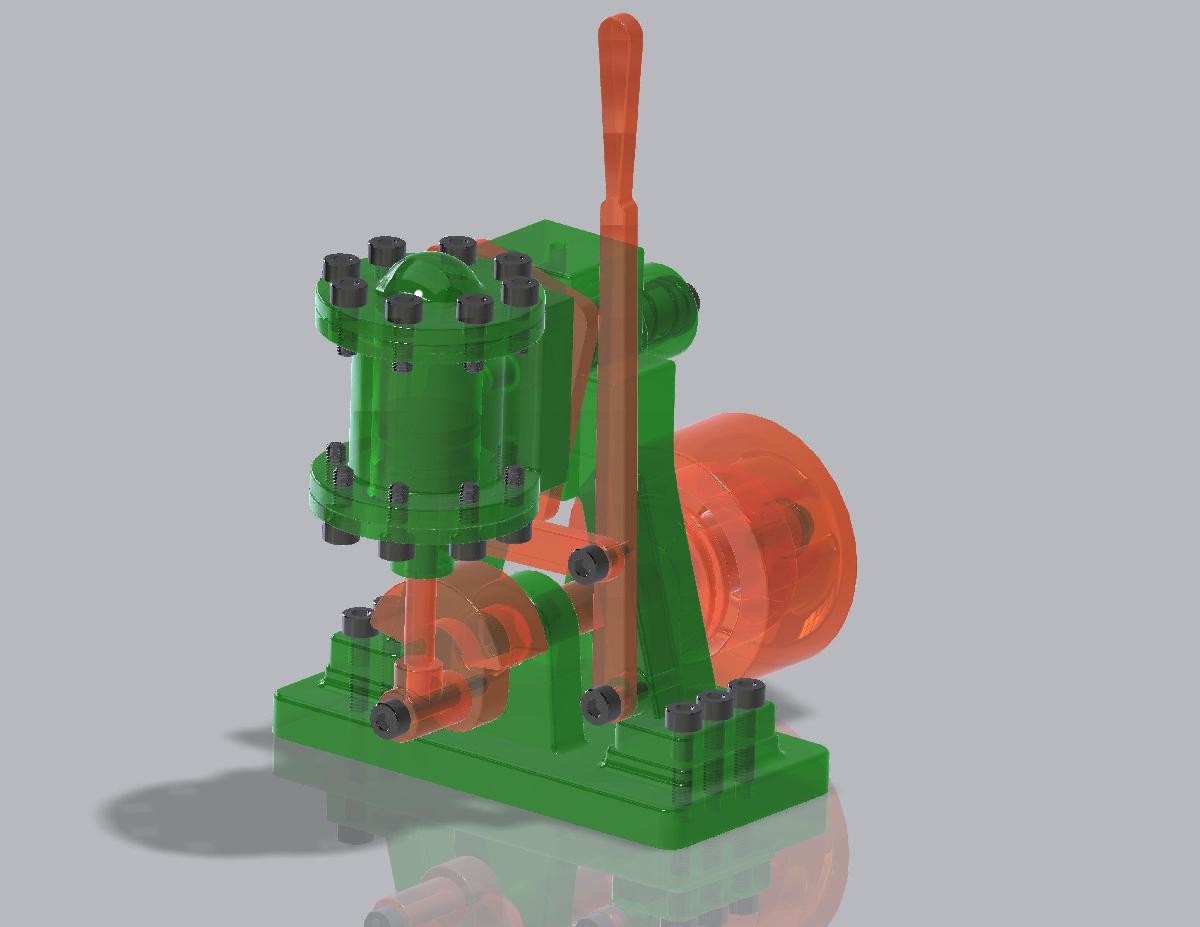 Motor a vapor (ar) oscilante