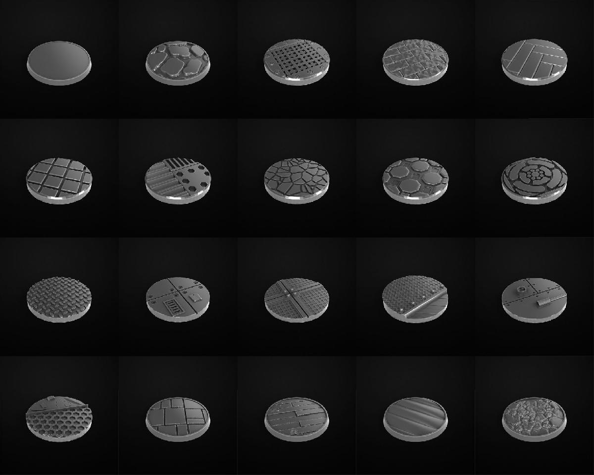 Peanas Redondas para Miniaturas