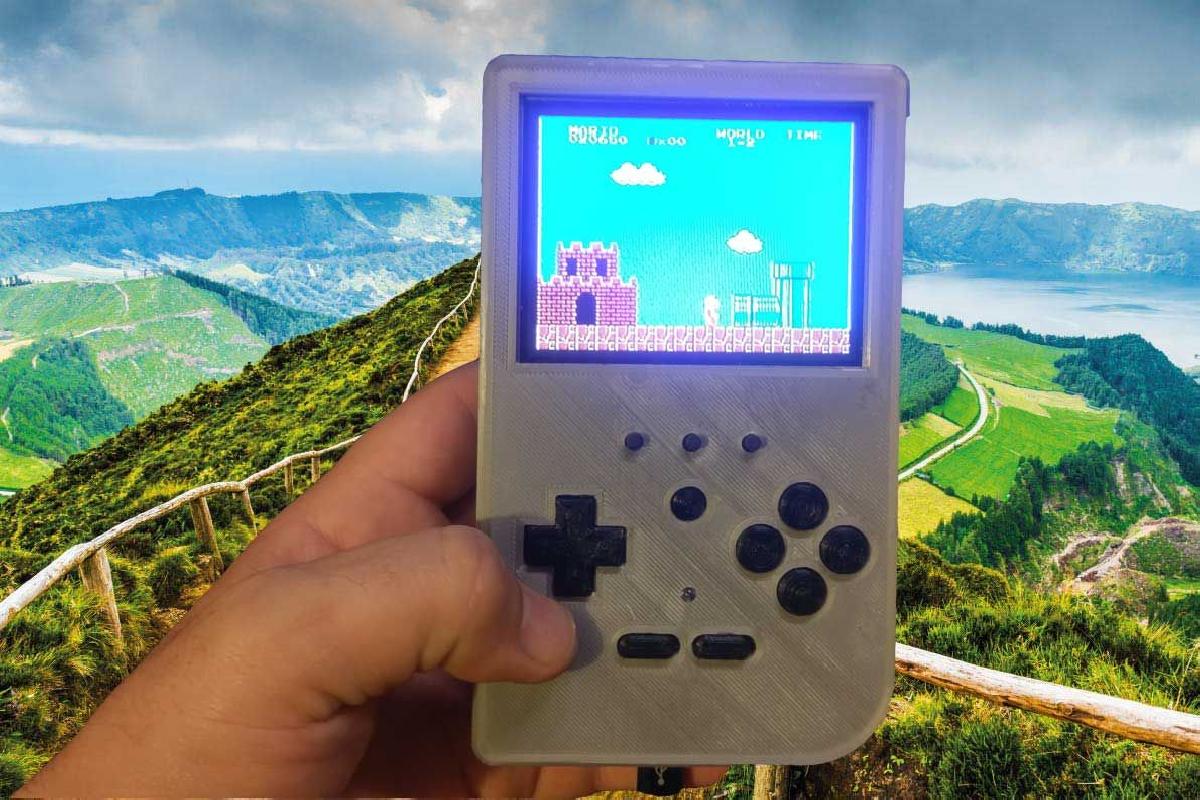 Super Retropiepod   Console portatil de jogos retro de 3,5" para Raspberry Pi 3