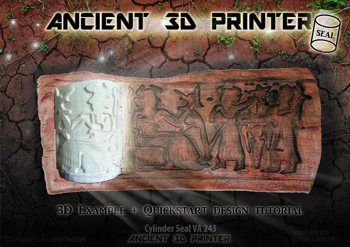 Tecnica antiga de "impressao 3D" (Selo cilindrico VA 243)