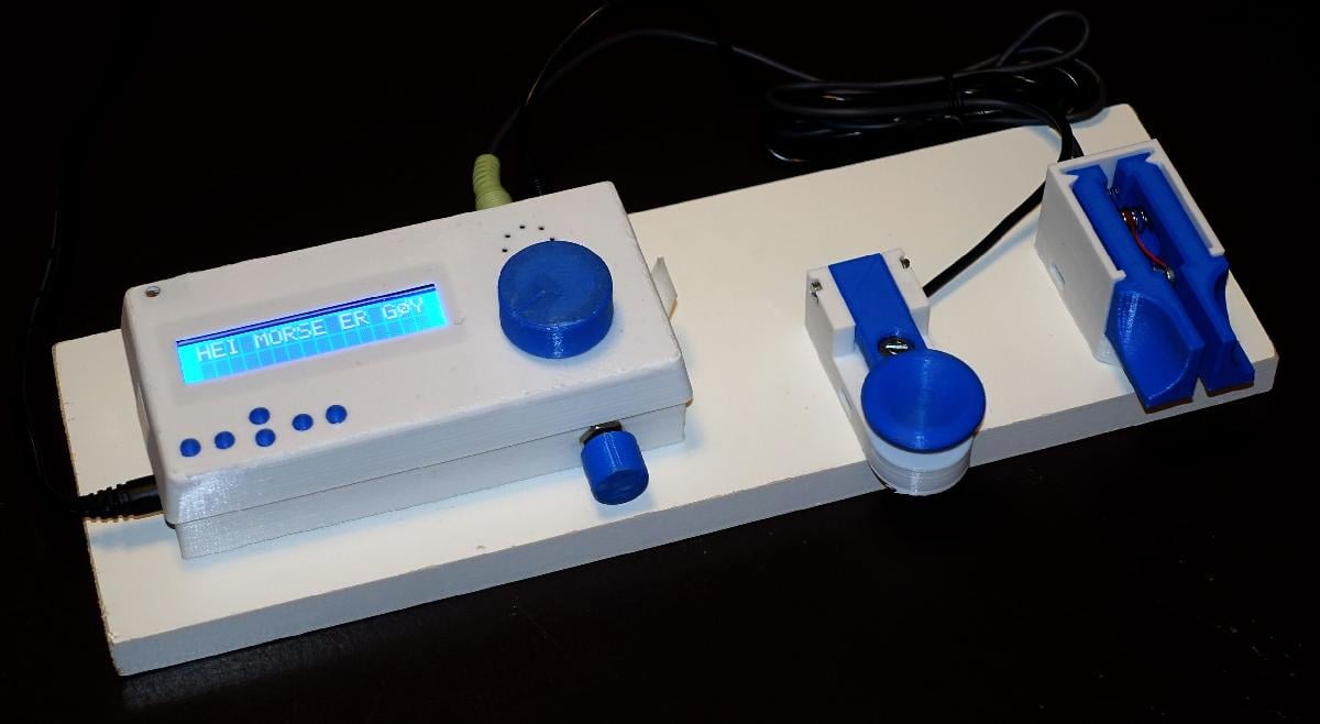 A Maquina de Morse para demonstracao, aprendizado e pratica do codigo Morse