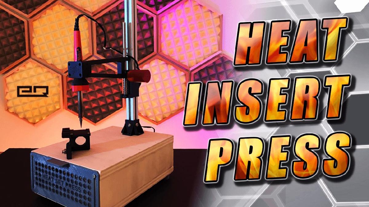 Prensa de Calor para Insercoes Rosqueadas de Latao