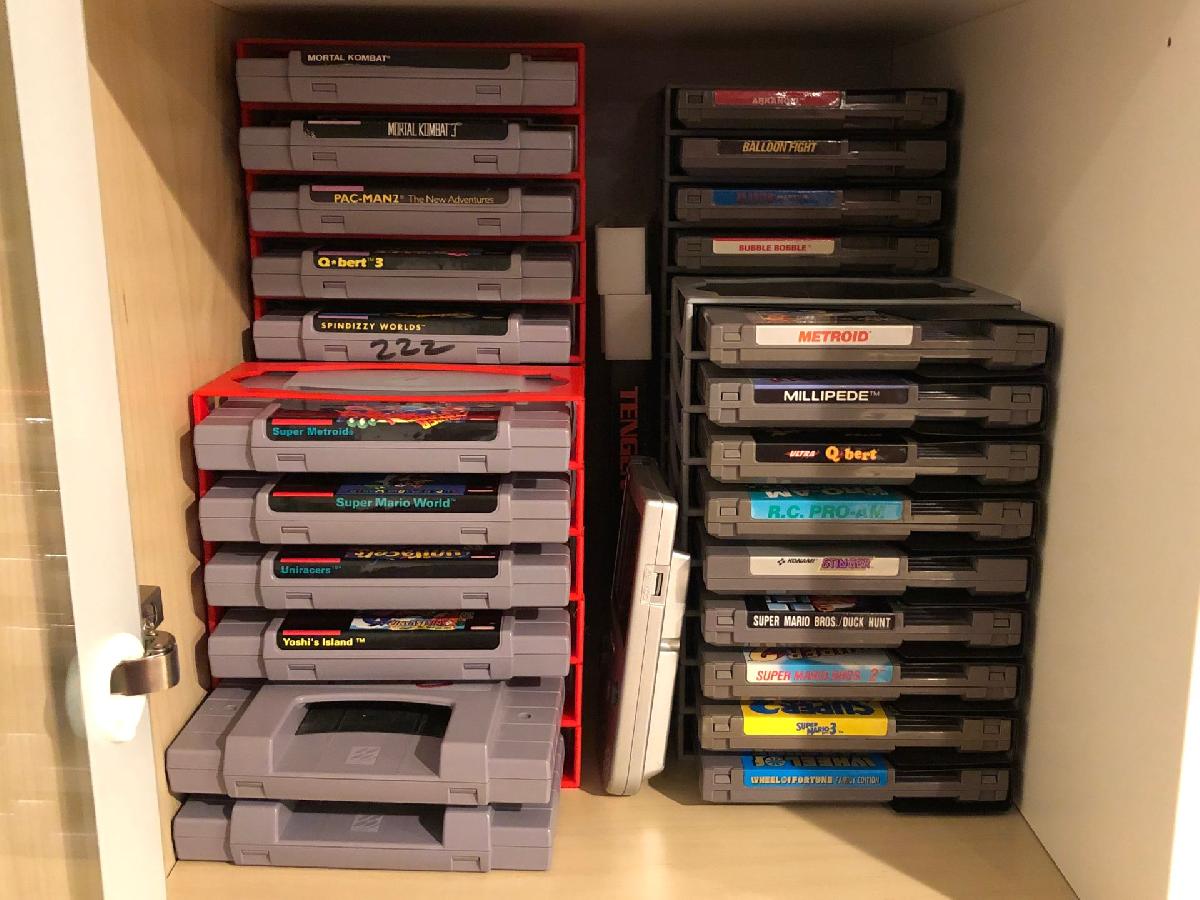 Rack de cartucho de videogame