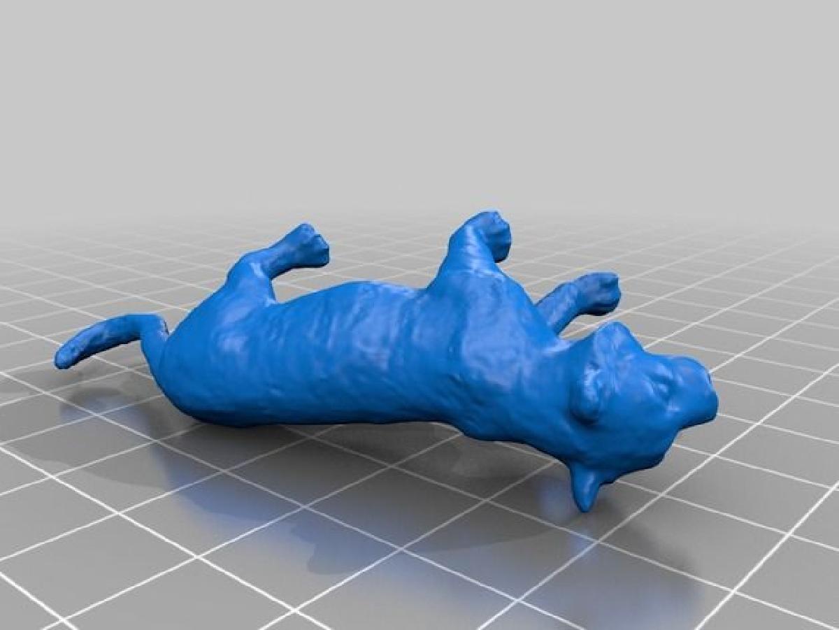 Escaneamento de brinquedo de tigre