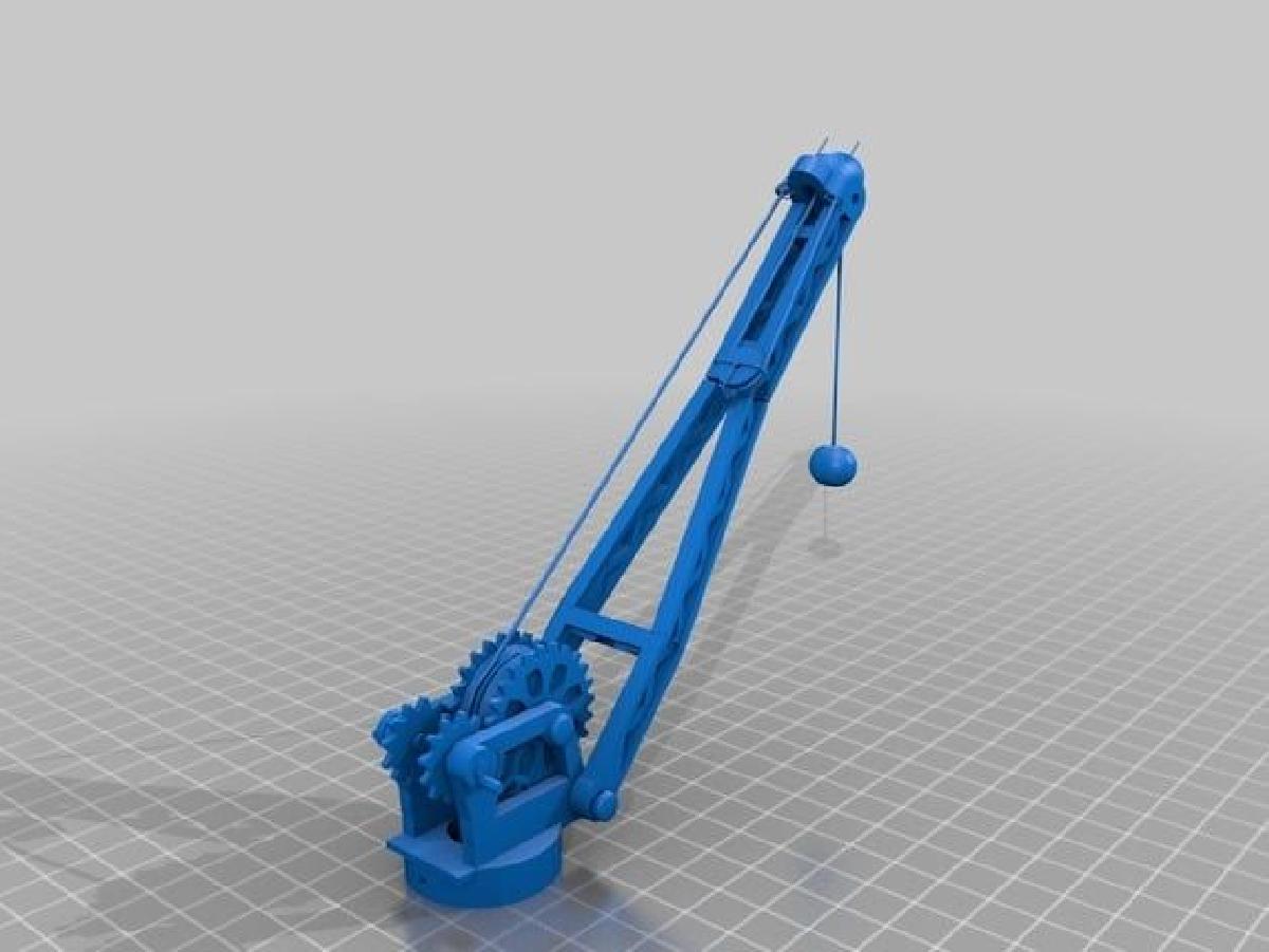 Guindaste modelo 3 eixos motor servo controlado por Arduino ATUALIZACAO