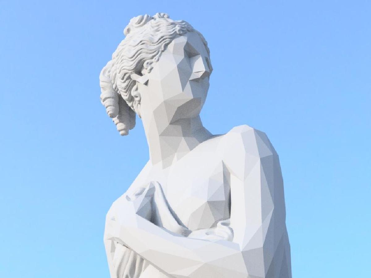 Venus Italica Remix Low Poly / Antonio Canova