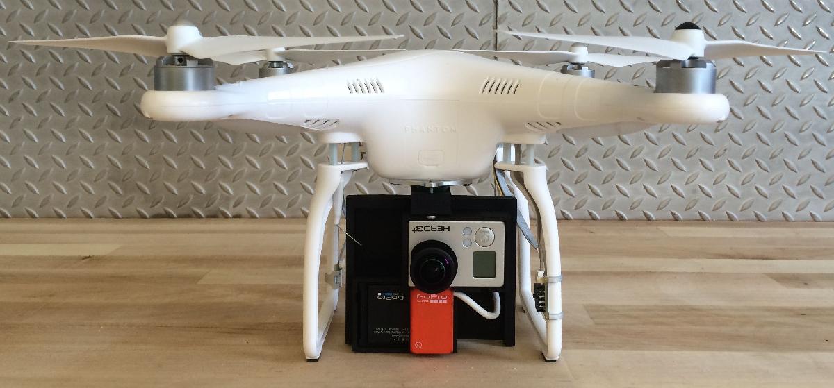 Suporte de Camera Drone para Video 360° para Duas GoPros (Agora Obsoleto)