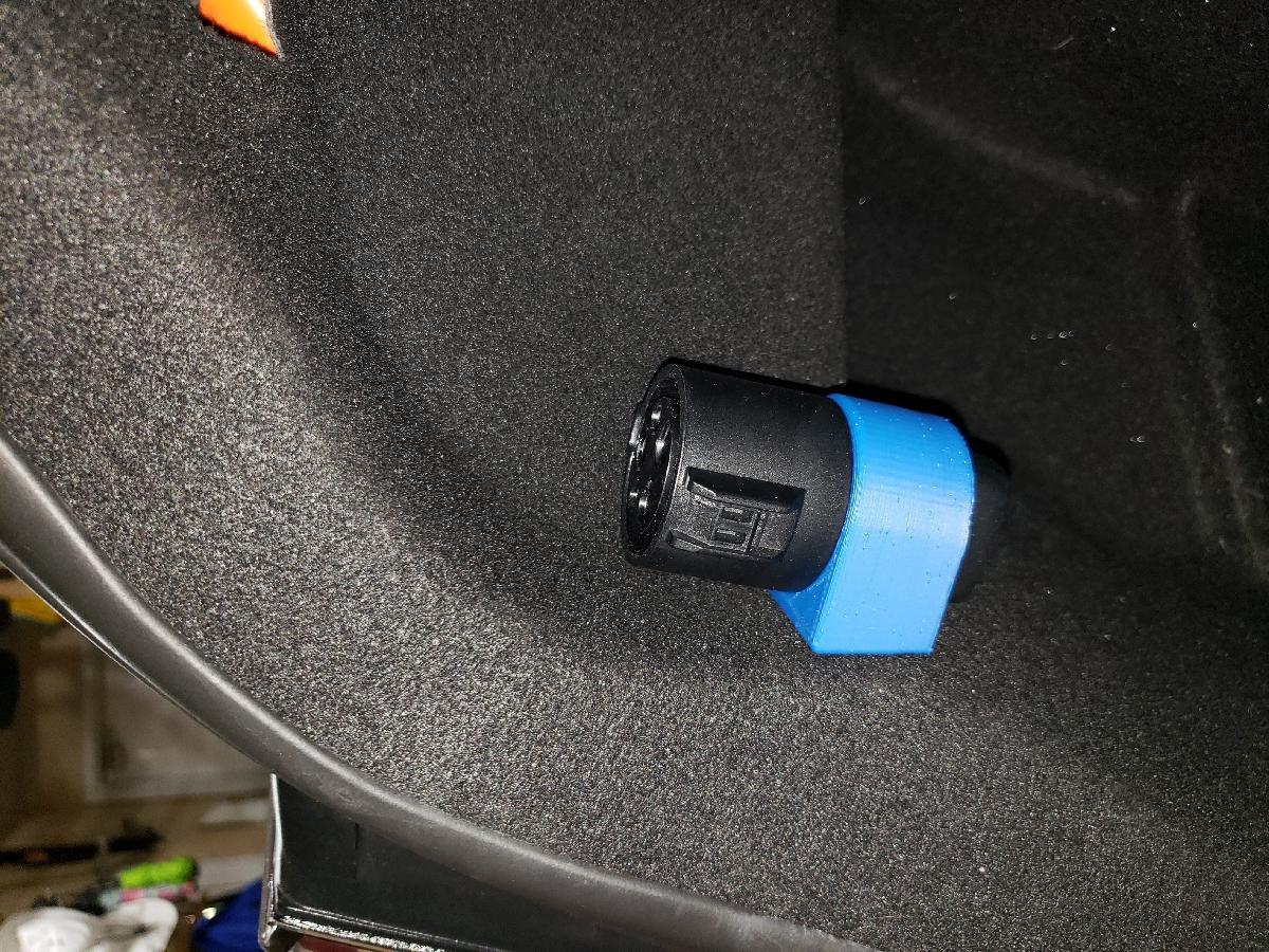 Suporte para adaptador de carregador Tesla para o porta malas do Model 3