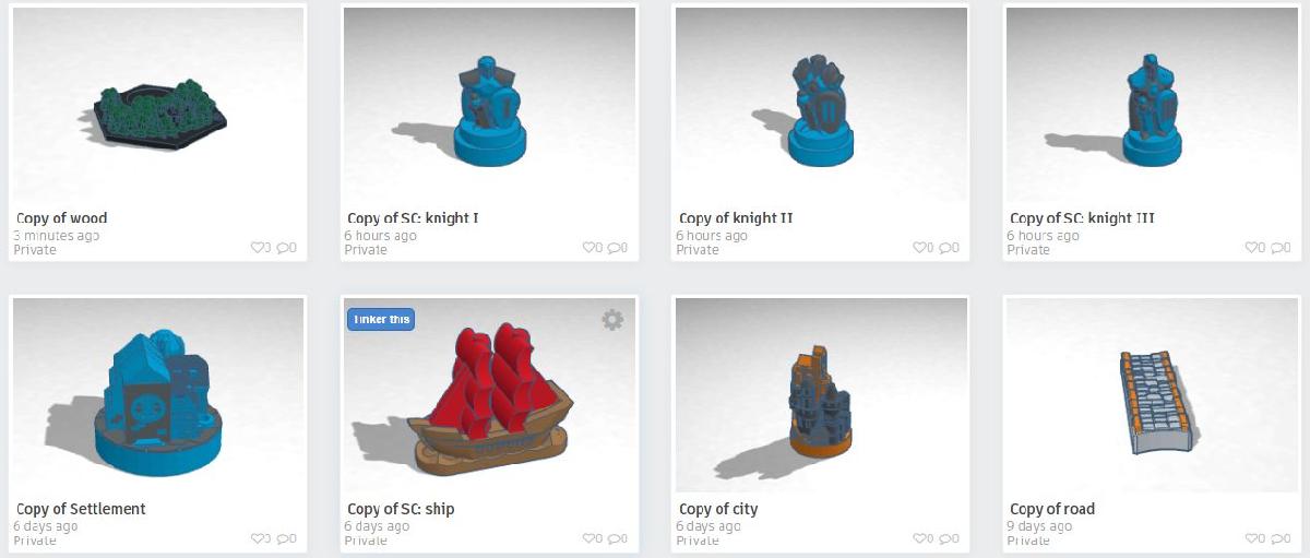 Catan 3D: Edicoes Praticas do Trabalho de Dakanzla (Para aqueles de nos que so tem extrusao dupla ou simples)!