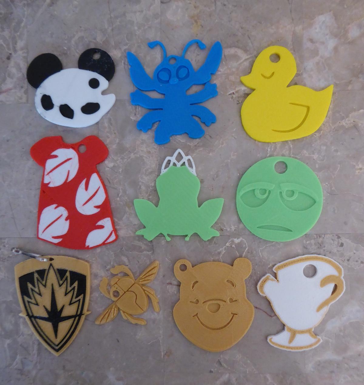 Pingentes de cordao de filme de mouse