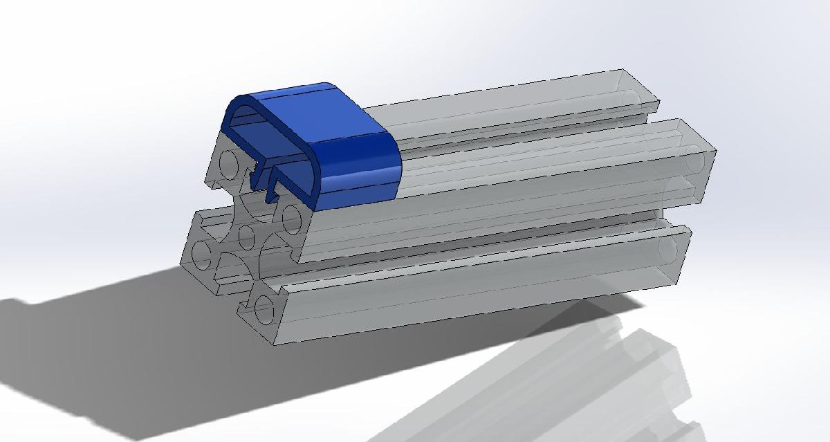 Suporte de cabo de fita perfil 30x30mm