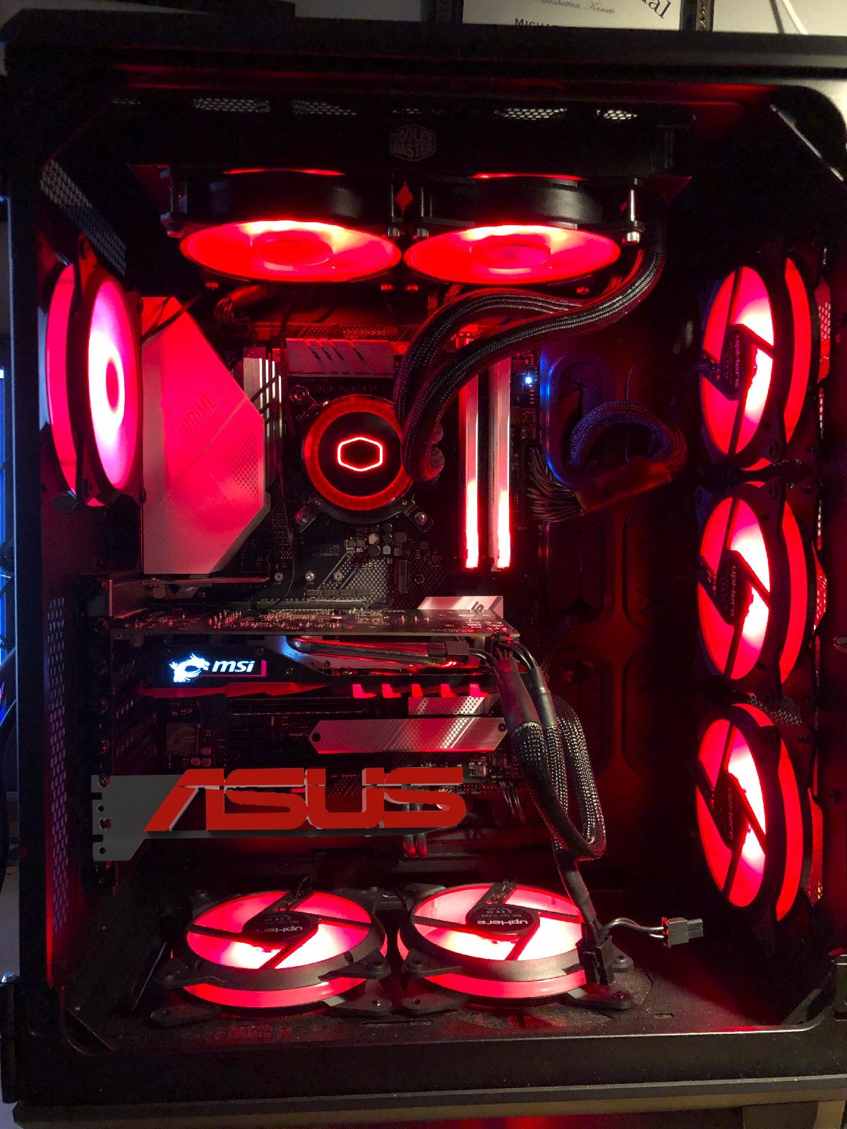Suporte para logotipo da ASUS para montagem de PC personalizado