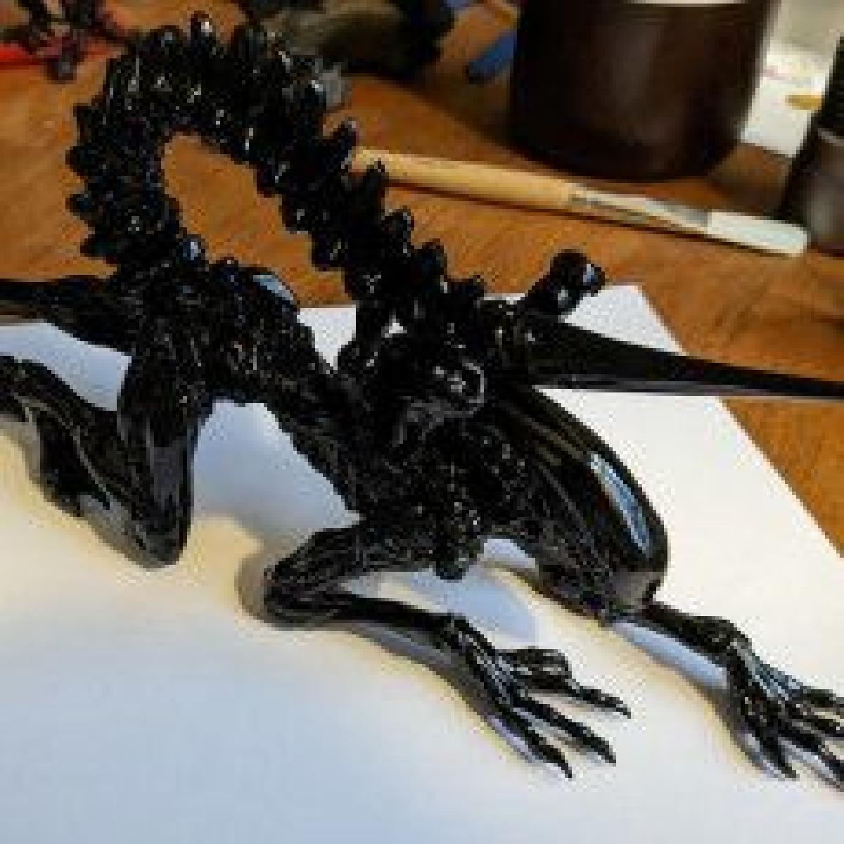 Xenomorfo alienigena sem chaves ou fechaduras