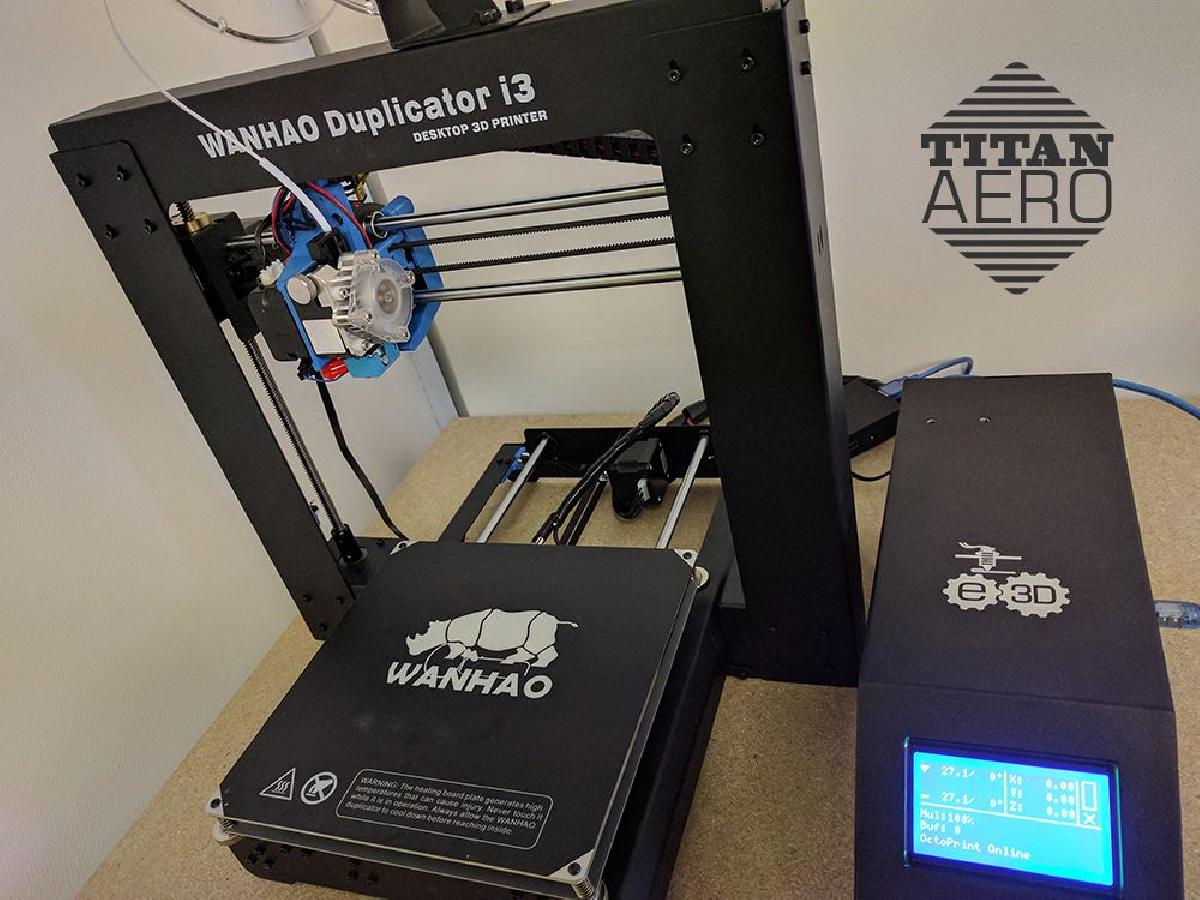 Wanhao Duplicator i3 V2.1 Atualizacao E3D Titan Aero