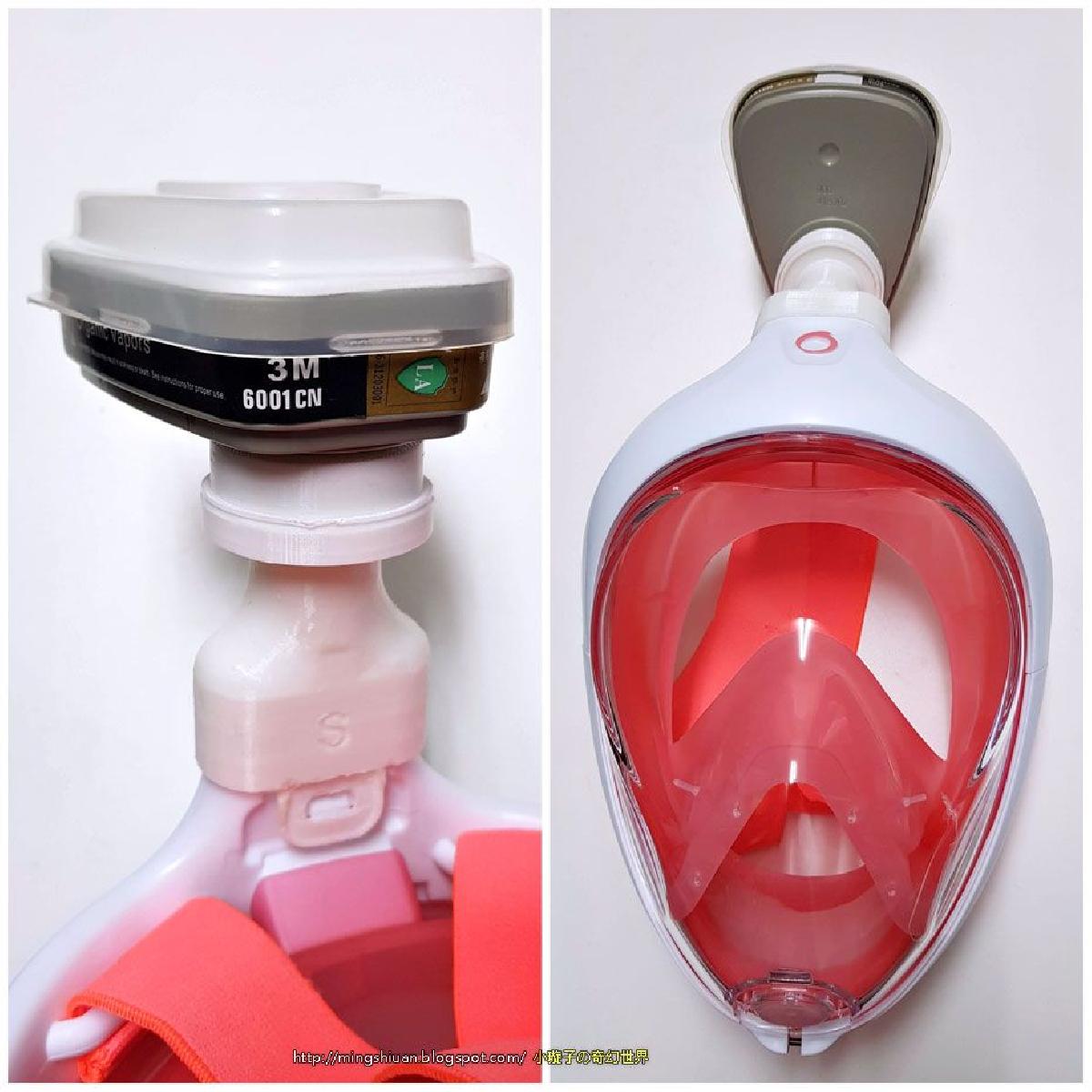 Cartucho anti virus 3M versao adaptador mascara Dechatlon / TheNice / Outra