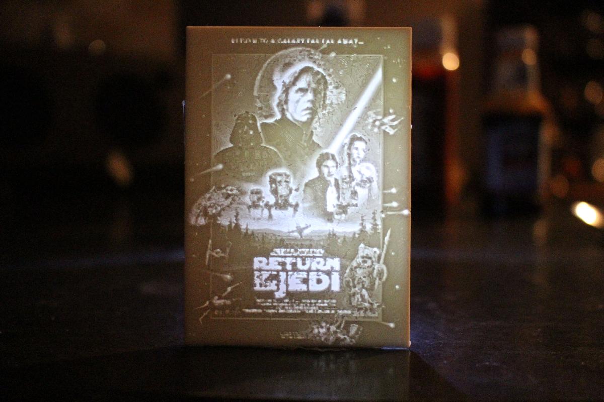 litofano de O Retorno de Jedi