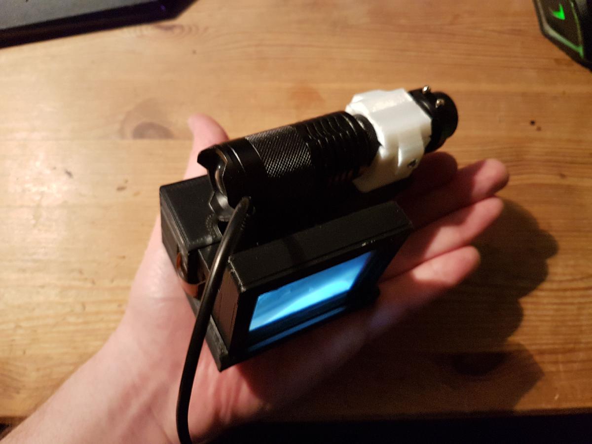 Camera portatil RPI ZERO W de visao noturna/surveillance com IR/IR 7W (lanterna) Camera de visao noturna Raspberry PI Zero W com funcao de monitoramento.