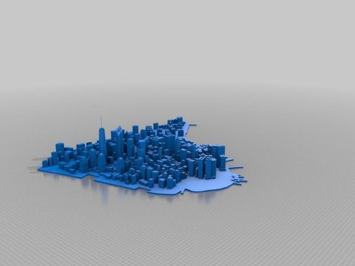 Modelo 3D em Grande Escala de Manhattan, Nova York