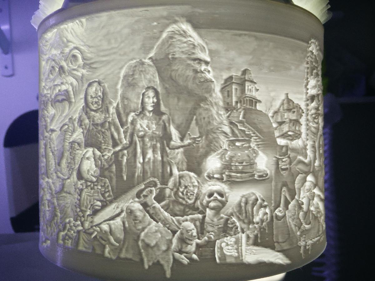 Halloween Horror Movie Lithophane