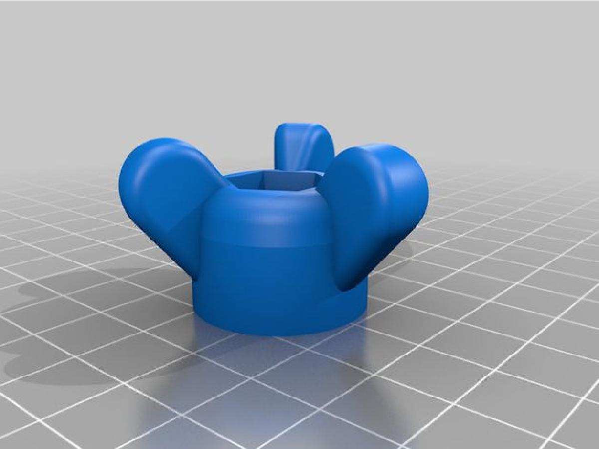 Botao 1/4 20 para grampos de ranhura em T