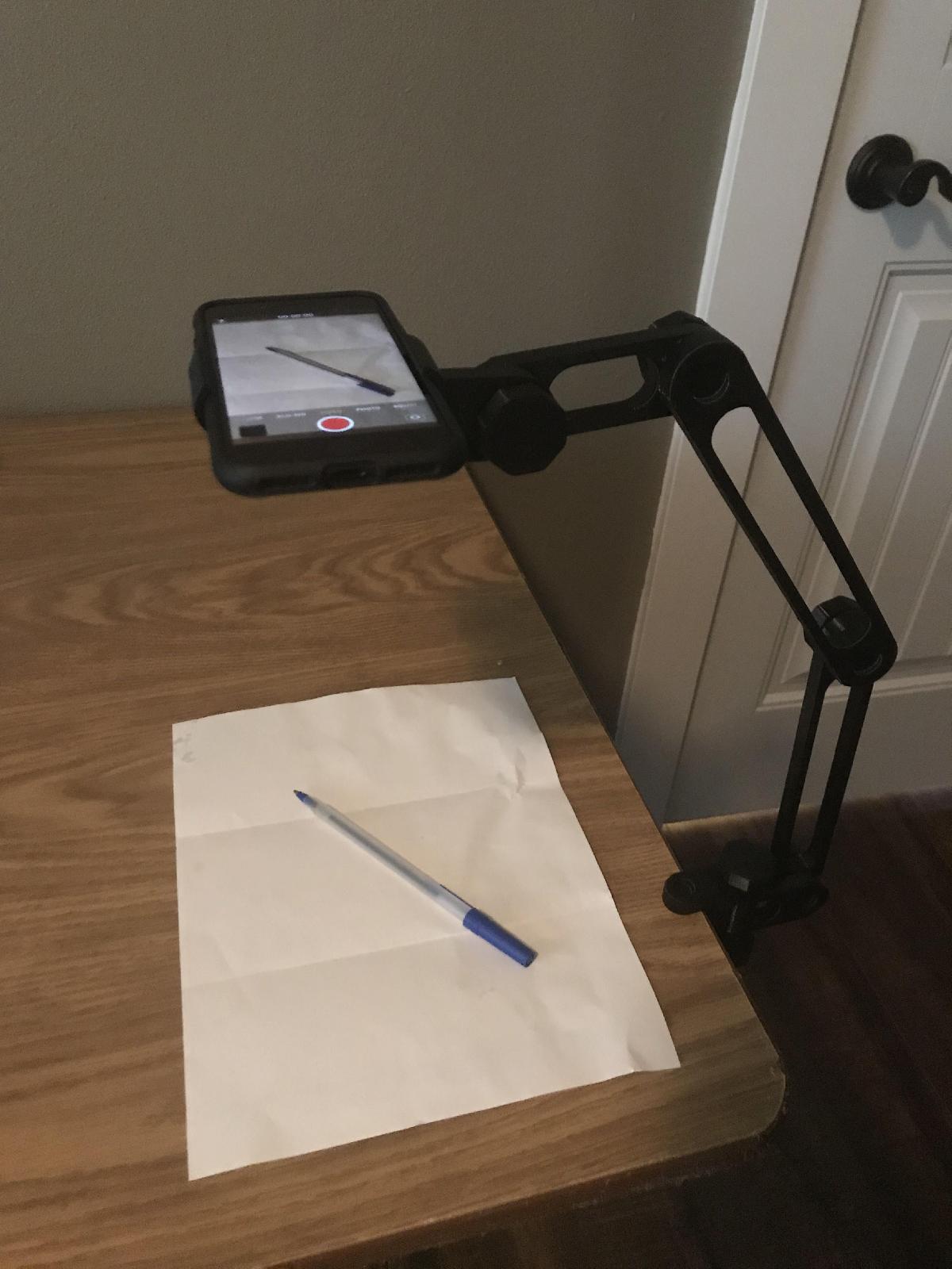Suporte para camera de documentos (suporte para telefone)