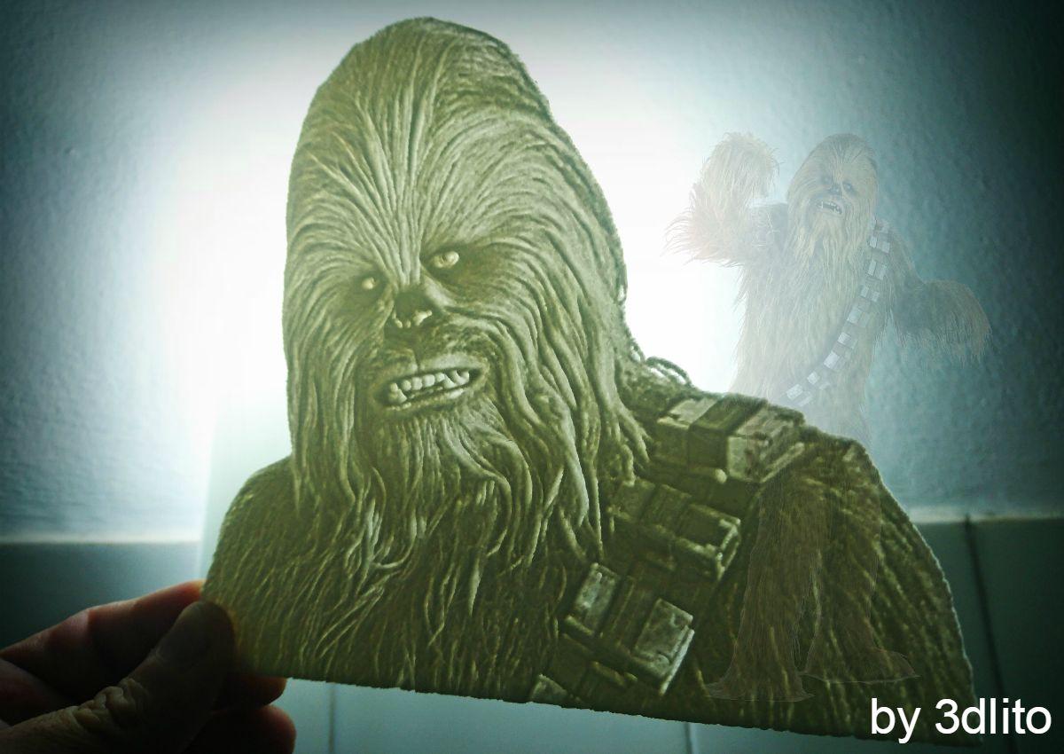Lithophane do Chewbacca