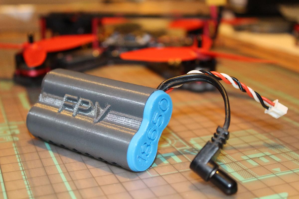 Estojo de bateria FPV 18650 Fatshark