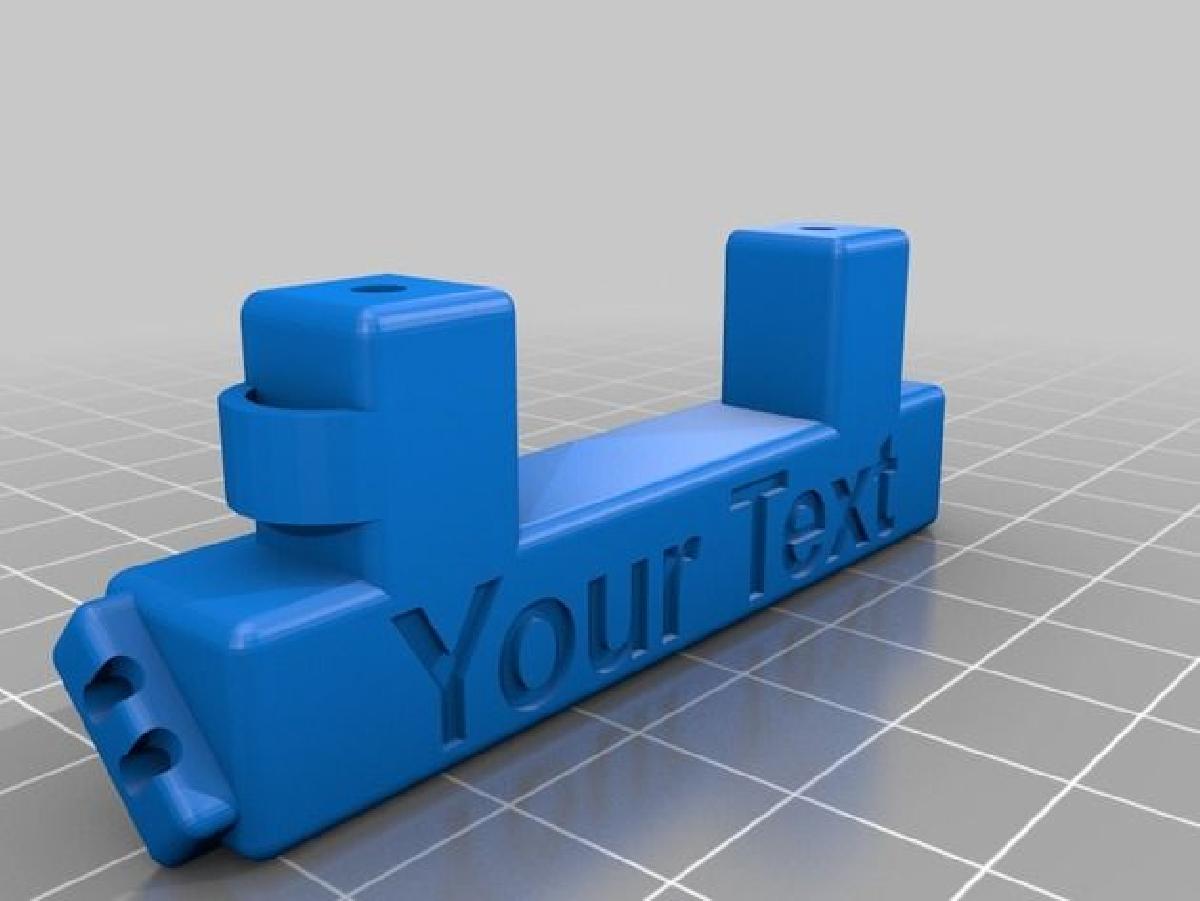 Suporte de fita LED extrusora com inscricao para Wanhao i3