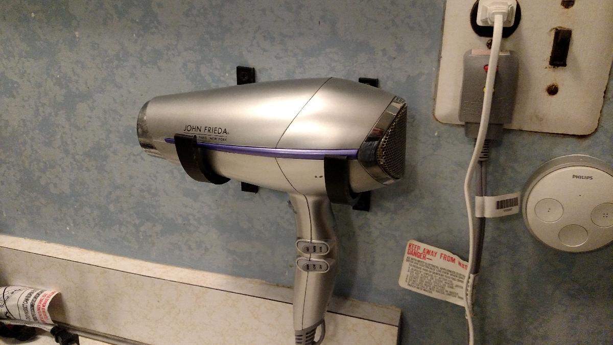 Suporte para secador de cabelo