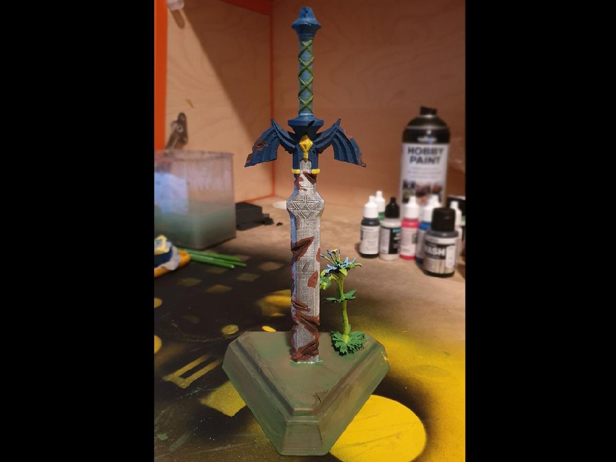 Estatua da Espada Mestra   Breath of the Wild