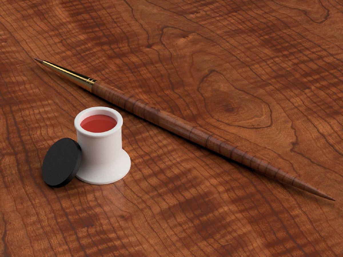 Copo de tinta simples com tampa hermetica